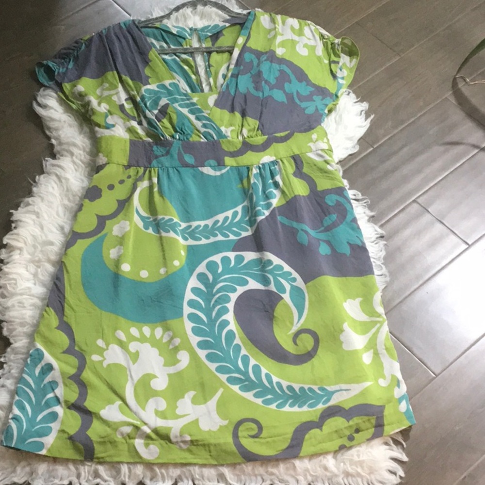Boden silk dress in floral pattern